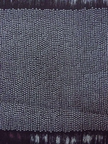 画像8: N0209N  女性用 羽織  シルク(正絹)   黒, 小さな点々 【中古】 【USED】 【リサイクル】 ★☆☆☆☆ (8)