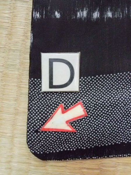 画像18: N0209N  女性用 羽織  シルク(正絹)   黒, 小さな点々 【中古】 【USED】 【リサイクル】 ★☆☆☆☆ (18)