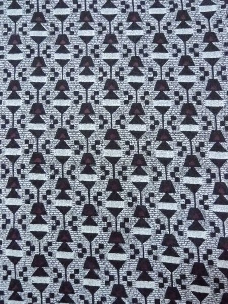 画像6: N0209O Mint  女性用 羽織  シルク(正絹)   灰色, 幾何学模様 【中古】 【USED】 【リサイクル】 ★★★★☆ (6)