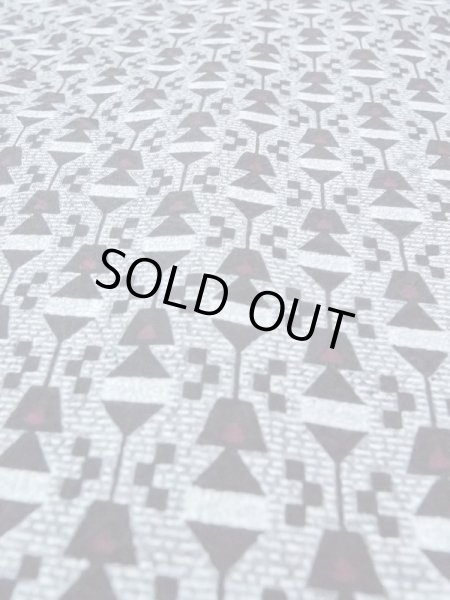 画像8: N0209O Mint  女性用 羽織  シルク（正絹）   灰色, 幾何学模様 【中古】 【USED】 【リサイクル】 ★★★★☆ (8)