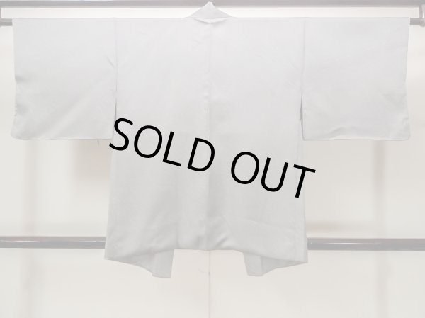 画像2: N0209P Mint  女性用 羽織  シルク（正絹）   灰色, 抽象的模様 【中古】 【USED】 【リサイクル】 ★★★★☆ (2)