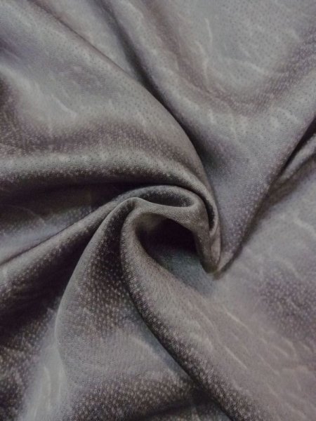 画像9: N0209P Mint  女性用 羽織  シルク(正絹)   灰色, 抽象的模様 【中古】 【USED】 【リサイクル】 ★★★★☆ (9)