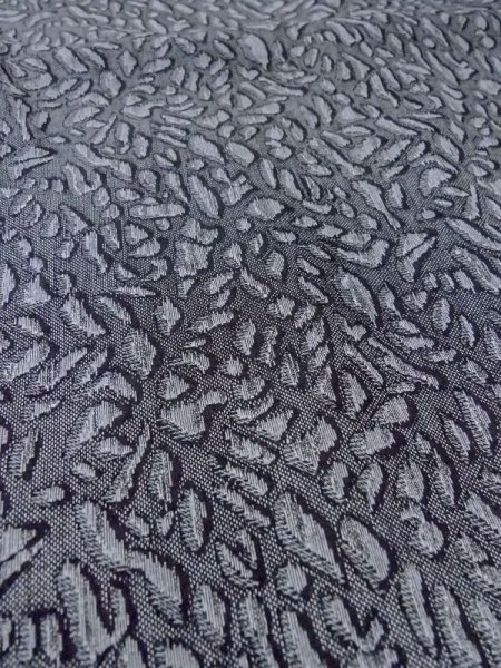 画像9: N0209Q  女性用 羽織  シルク(正絹)   灰色, 抽象的模様 【中古】 【USED】 【リサイクル】 ★★★☆☆ (9)