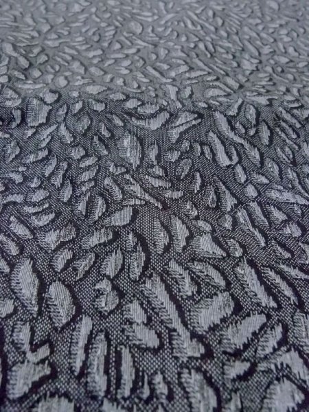 画像10: N0209Q  女性用 羽織  シルク(正絹)   灰色, 抽象的模様 【中古】 【USED】 【リサイクル】 ★★★☆☆ (10)