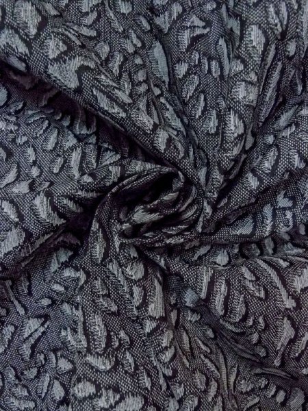 画像11: N0209Q  女性用 羽織  シルク(正絹)   灰色, 抽象的模様 【中古】 【USED】 【リサイクル】 ★★★☆☆ (11)