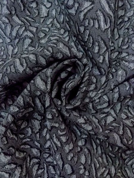 画像12: N0209Q  女性用 羽織  シルク(正絹)   灰色, 抽象的模様 【中古】 【USED】 【リサイクル】 ★★★☆☆ (12)