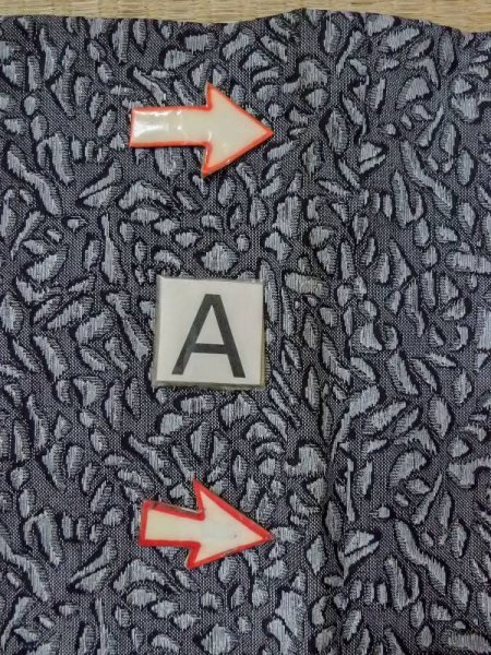 画像14: N0209Q  女性用 羽織  シルク(正絹)   灰色, 抽象的模様 【中古】 【USED】 【リサイクル】 ★★★☆☆ (14)