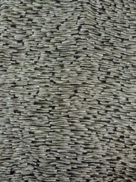 画像3: N0209S  女性用 羽織  シルク(正絹)   黒, 抽象的模様 【中古】 【USED】 【リサイクル】 ★★★☆☆ (3)