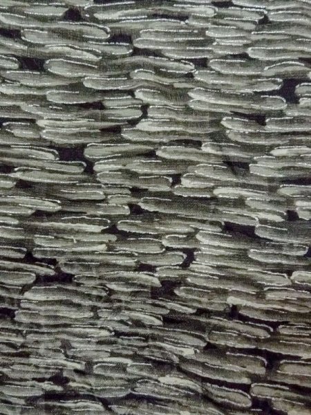 画像6: N0209S  女性用 羽織  シルク(正絹)   黒, 抽象的模様 【中古】 【USED】 【リサイクル】 ★★★☆☆ (6)