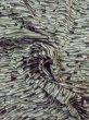 画像11: N0209S  女性用 羽織  シルク（正絹）   黒, 抽象的模様 【中古】 【USED】 【リサイクル】 ★★★☆☆ (11)
