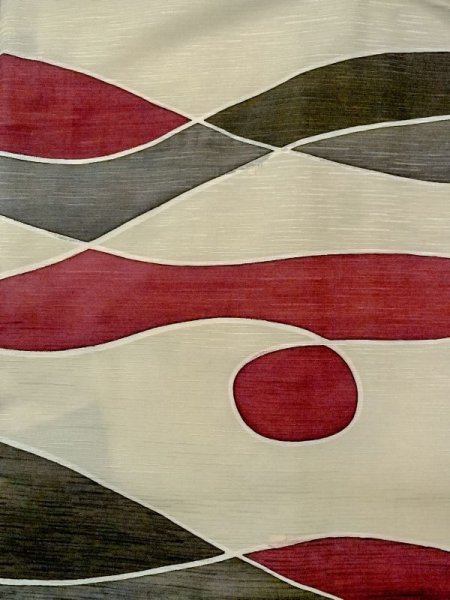 画像3: N0209T  女性用 羽織  シルク(正絹)   オフ ホワイト, 幾何学模様 【中古】 【USED】 【リサイクル】 ★★☆☆☆ (3)