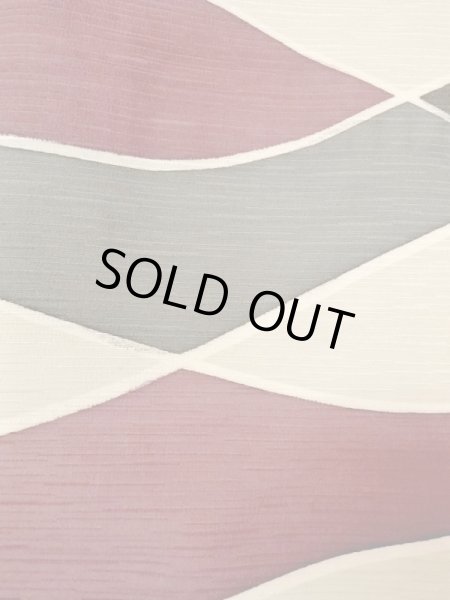 画像5: N0209T  女性用 羽織  シルク（正絹）   オフ　ホワイト, 幾何学模様 【中古】 【USED】 【リサイクル】 ★★☆☆☆ (5)