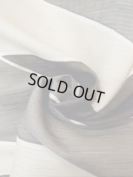 画像12: N0209T  女性用 羽織  シルク（正絹）   オフ　ホワイト, 幾何学模様 【中古】 【USED】 【リサイクル】 ★★☆☆☆ (12)