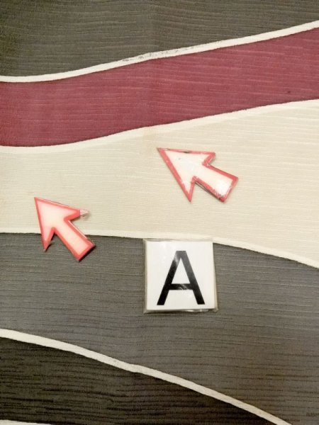 画像14: N0209T  女性用 羽織  シルク(正絹)   オフ ホワイト, 幾何学模様 【中古】 【USED】 【リサイクル】 ★★☆☆☆ (14)