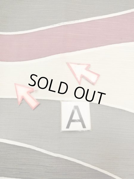 画像14: N0209T  女性用 羽織  シルク（正絹）   オフ　ホワイト, 幾何学模様 【中古】 【USED】 【リサイクル】 ★★☆☆☆ (14)