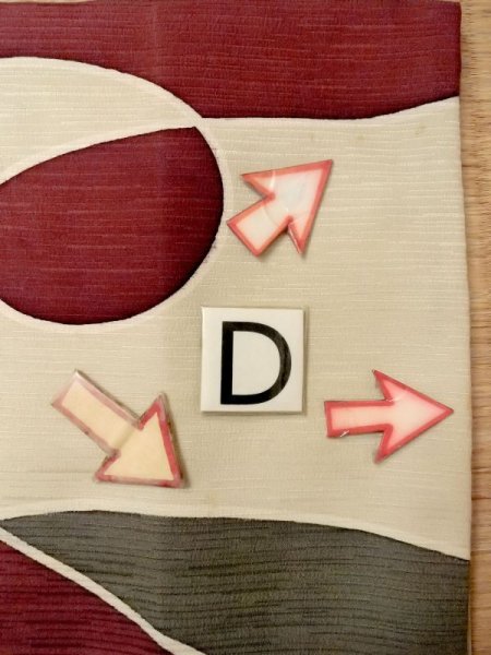 画像17: N0209T  女性用 羽織  シルク(正絹)   オフ ホワイト, 幾何学模様 【中古】 【USED】 【リサイクル】 ★★☆☆☆ (17)