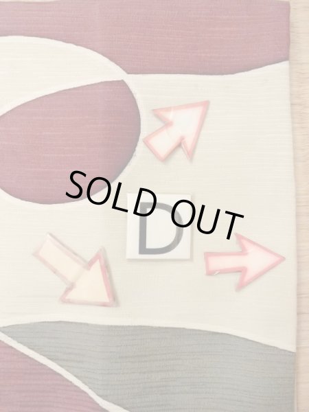 画像17: N0209T  女性用 羽織  シルク（正絹）   オフ　ホワイト, 幾何学模様 【中古】 【USED】 【リサイクル】 ★★☆☆☆ (17)