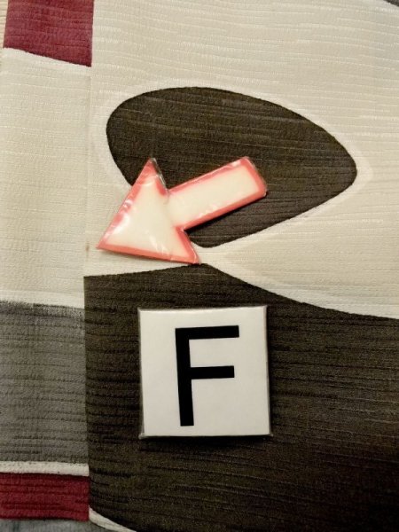 画像19: N0209T  女性用 羽織  シルク(正絹)   オフ ホワイト, 幾何学模様 【中古】 【USED】 【リサイクル】 ★★☆☆☆ (19)