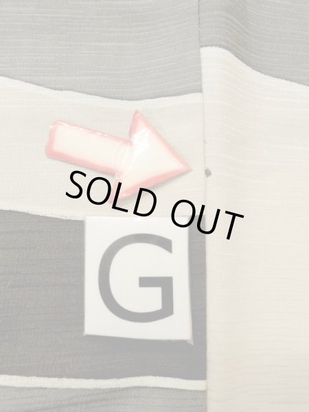 画像20: N0209T  女性用 羽織  シルク（正絹）   オフ　ホワイト, 幾何学模様 【中古】 【USED】 【リサイクル】 ★★☆☆☆ (20)