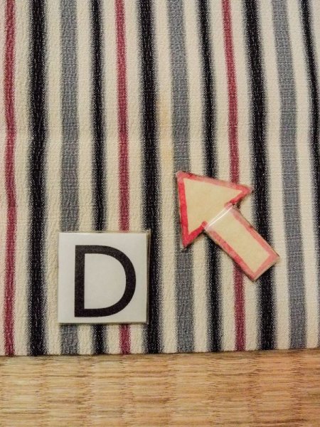 画像17: N0209V  女性用 羽織  シルク(正絹)   オフ ホワイト, 縞 【中古】 【USED】 【リサイクル】 ★★☆☆☆ (17)