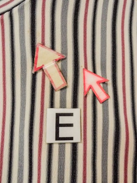 画像18: N0209V  女性用 羽織  シルク(正絹)   オフ ホワイト, 縞 【中古】 【USED】 【リサイクル】 ★★☆☆☆ (18)