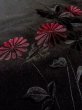 画像10: N0209W  女性用 羽織  シルク（正絹）   黒, 菊 【中古】 【USED】 【リサイクル】 ★★★☆☆ (10)