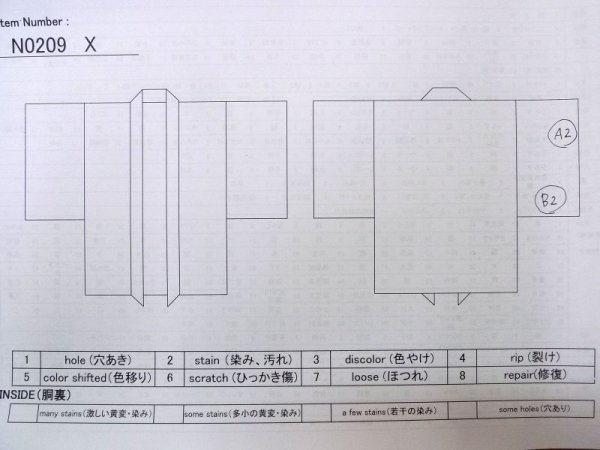 画像13: N0209X  女性用 羽織  シルク（正絹）   黒, 花 【中古】 【USED】 【リサイクル】 ★★★☆☆ (13)
