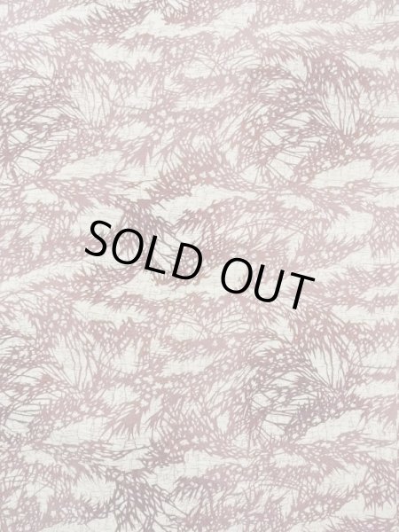 画像4: N0210A  女性用 羽織  シルク（正絹）   オフ　ホワイト, 葉 【中古】 【USED】 【リサイクル】 ★★☆☆☆ (4)