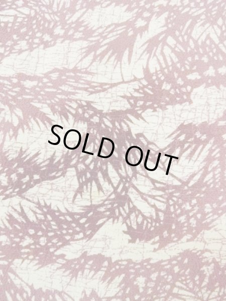 画像5: N0210A  女性用 羽織  シルク（正絹）   オフ　ホワイト, 葉 【中古】 【USED】 【リサイクル】 ★★☆☆☆ (5)