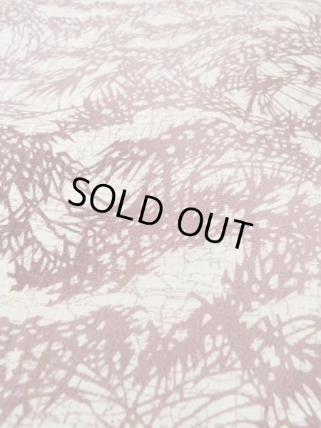 画像9: N0210A  女性用 羽織  シルク（正絹）   オフ　ホワイト, 葉 【中古】 【USED】 【リサイクル】 ★★☆☆☆ (9)