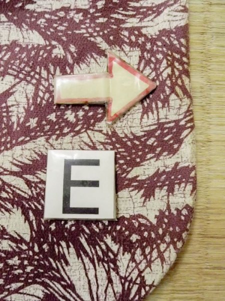 画像18: N0210A  女性用 羽織  シルク(正絹)   オフ ホワイト, 葉 【中古】 【USED】 【リサイクル】 ★★☆☆☆ (18)