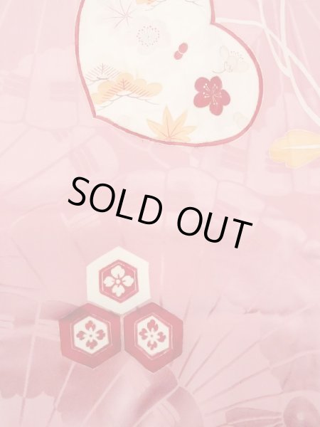 画像4: N0210D  女性用 羽織  シルク(正絹)  光沢のある 桃色, 梅 【中古】 【USED】 【リサイクル】 ★★★☆☆ (4)