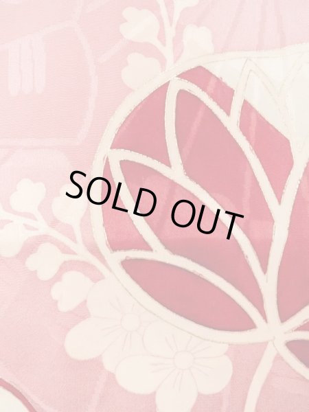 画像5: N0210D  女性用 羽織  シルク(正絹)  光沢のある 桃色, 梅 【中古】 【USED】 【リサイクル】 ★★★☆☆ (5)