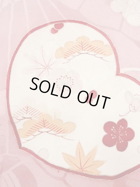 画像6: N0210D  女性用 羽織  シルク(正絹)  光沢のある 桃色, 梅 【中古】 【USED】 【リサイクル】 ★★★☆☆ (6)