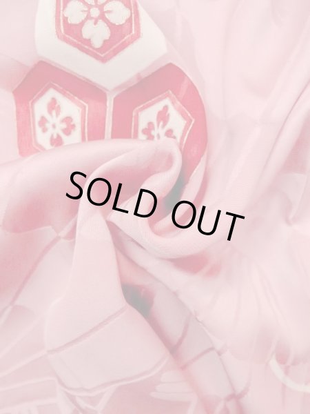 画像12: N0210D  女性用 羽織  シルク(正絹)  光沢のある 桃色, 梅 【中古】 【USED】 【リサイクル】 ★★★☆☆ (12)