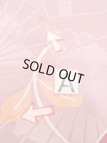 画像14: N0210D  女性用 羽織  シルク(正絹)  光沢のある 桃色, 梅 【中古】 【USED】 【リサイクル】 ★★★☆☆ (14)