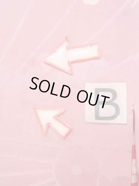 画像15: N0210D  女性用 羽織  シルク(正絹)  光沢のある 桃色, 梅 【中古】 【USED】 【リサイクル】 ★★★☆☆ (15)