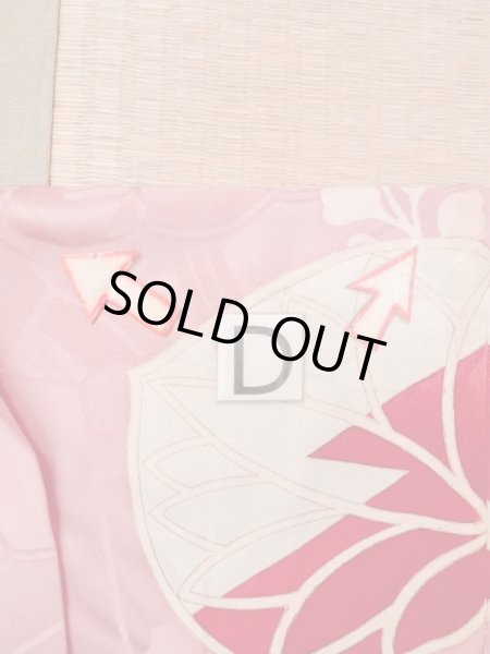 画像17: N0210D  女性用 羽織  シルク(正絹)  光沢のある 桃色, 梅 【中古】 【USED】 【リサイクル】 ★★★☆☆ (17)