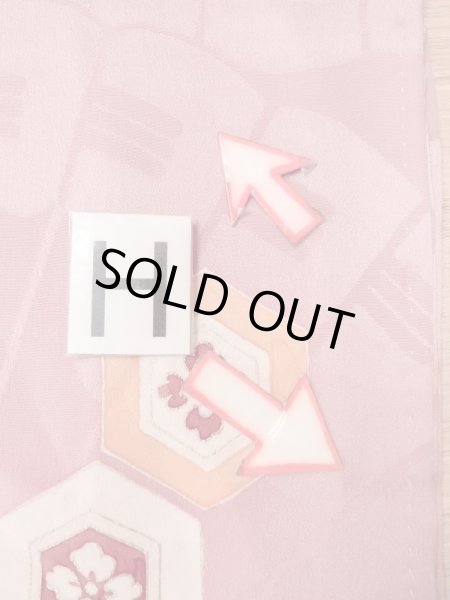 画像21: N0210D  女性用 羽織  シルク(正絹)  光沢のある 桃色, 梅 【中古】 【USED】 【リサイクル】 ★★★☆☆ (21)