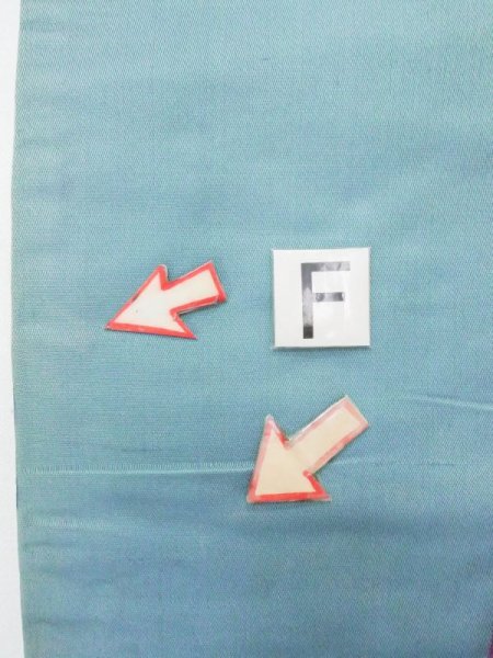 画像12: N0216C 名古屋帯 女性用着物 シルク(正絹)  光沢のある マルチカラー 花 【中古】 【USED】 【リサイクル】 ★★☆☆☆ (12)