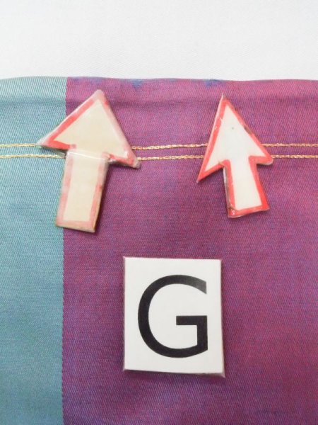 画像13: N0216C 名古屋帯 女性用着物 シルク(正絹)  光沢のある マルチカラー 花 【中古】 【USED】 【リサイクル】 ★★☆☆☆ (13)