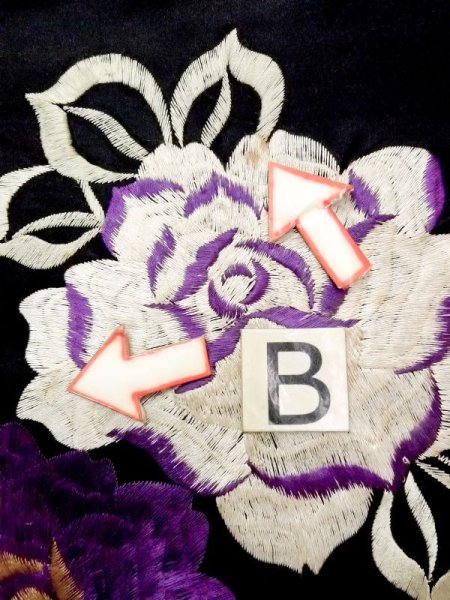 画像8: N0216E 名古屋帯 女性用着物 シルク(正絹)  光沢のある 黒 バラ 【中古】 【USED】 【リサイクル】 ★★★☆☆ (8)