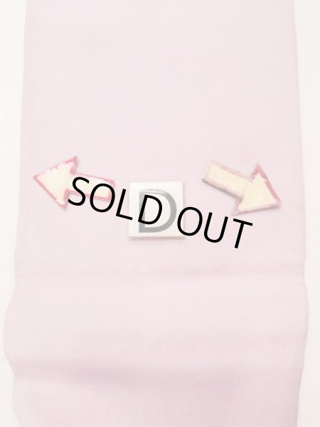 画像10: N0216L 名古屋帯 女性用着物 シルク（正絹）  淡い 桃色 花 【中古】 【USED】 【リサイクル】 ★★☆☆☆ (10)