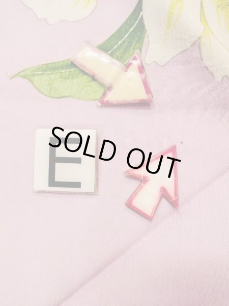 画像11: N0216L 名古屋帯 女性用着物 シルク（正絹）  淡い 桃色 花 【中古】 【USED】 【リサイクル】 ★★☆☆☆ (11)