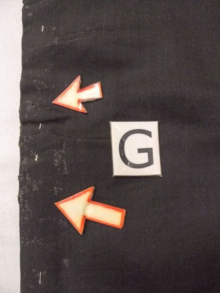 画像13: N0216O 名古屋帯 女性用着物 シルク(正絹)   黒 笹 【中古】 【USED】 【リサイクル】 ★★☆☆☆ (13)