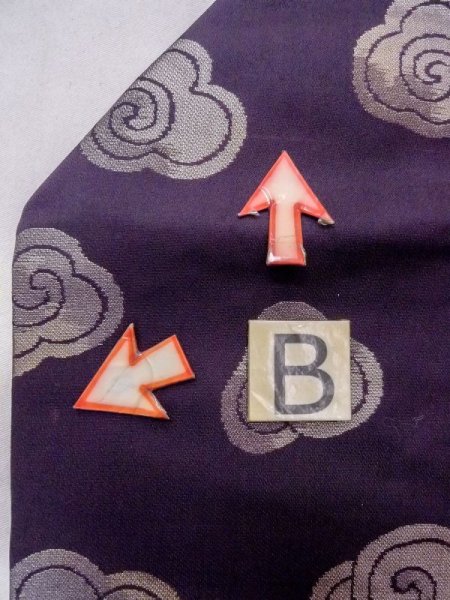 画像8: N0216Q 名古屋帯 女性用着物 シルク(正絹)   藤色 うず 【中古】 【USED】 【リサイクル】 ★★★☆☆ (8)