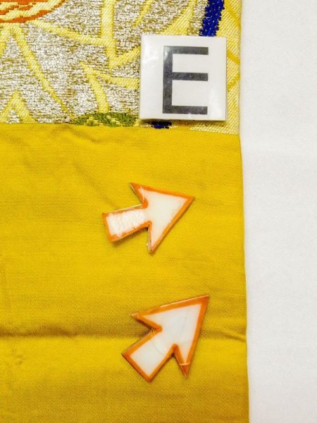 画像11: N0216T 名古屋帯 女性用着物 シルク(正絹)   マルチカラー もみじ 【中古】 【USED】 【リサイクル】 ★★☆☆☆ (11)