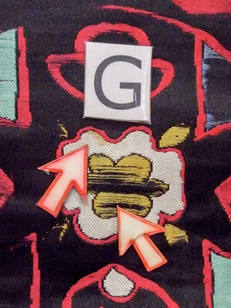 画像13: N0217D 名古屋帯 女性用着物 シルク(正絹)   黒 唐草 【中古】 【USED】 【リサイクル】 ★☆☆☆☆ (13)