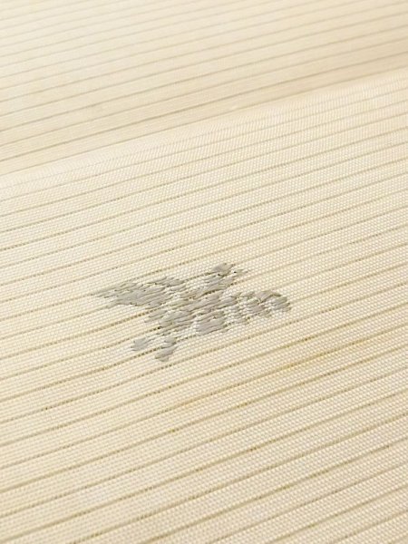 画像16: N0227I 袋帯 女性用着物 シルク(正絹)   アイボリー 菊 【中古】 【USED】 【リサイクル】 ★★☆☆☆ (16)