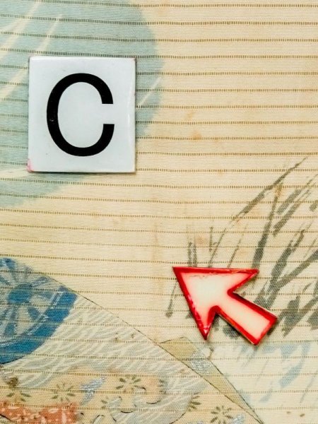 画像13: N0228B 袋帯 女性用着物 シルク(正絹)   アイボリー 花 【中古】 【USED】 【リサイクル】 ★★☆☆☆ (13)